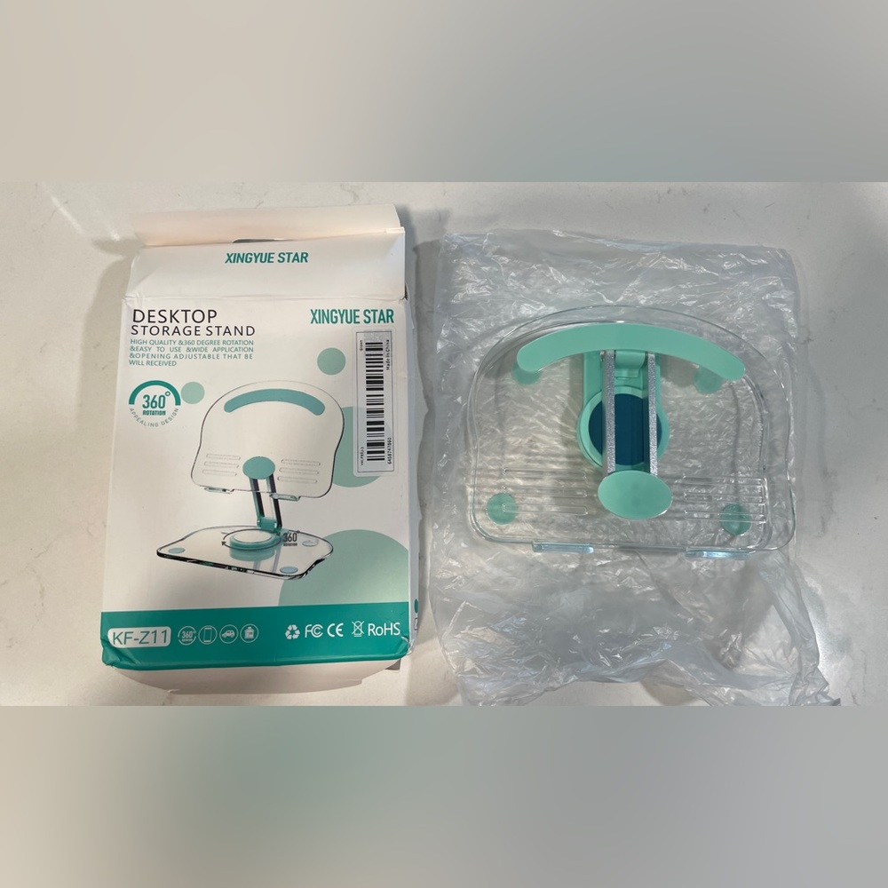 New| Acrylic Tablet Stand Holder with 360 Rotating Base